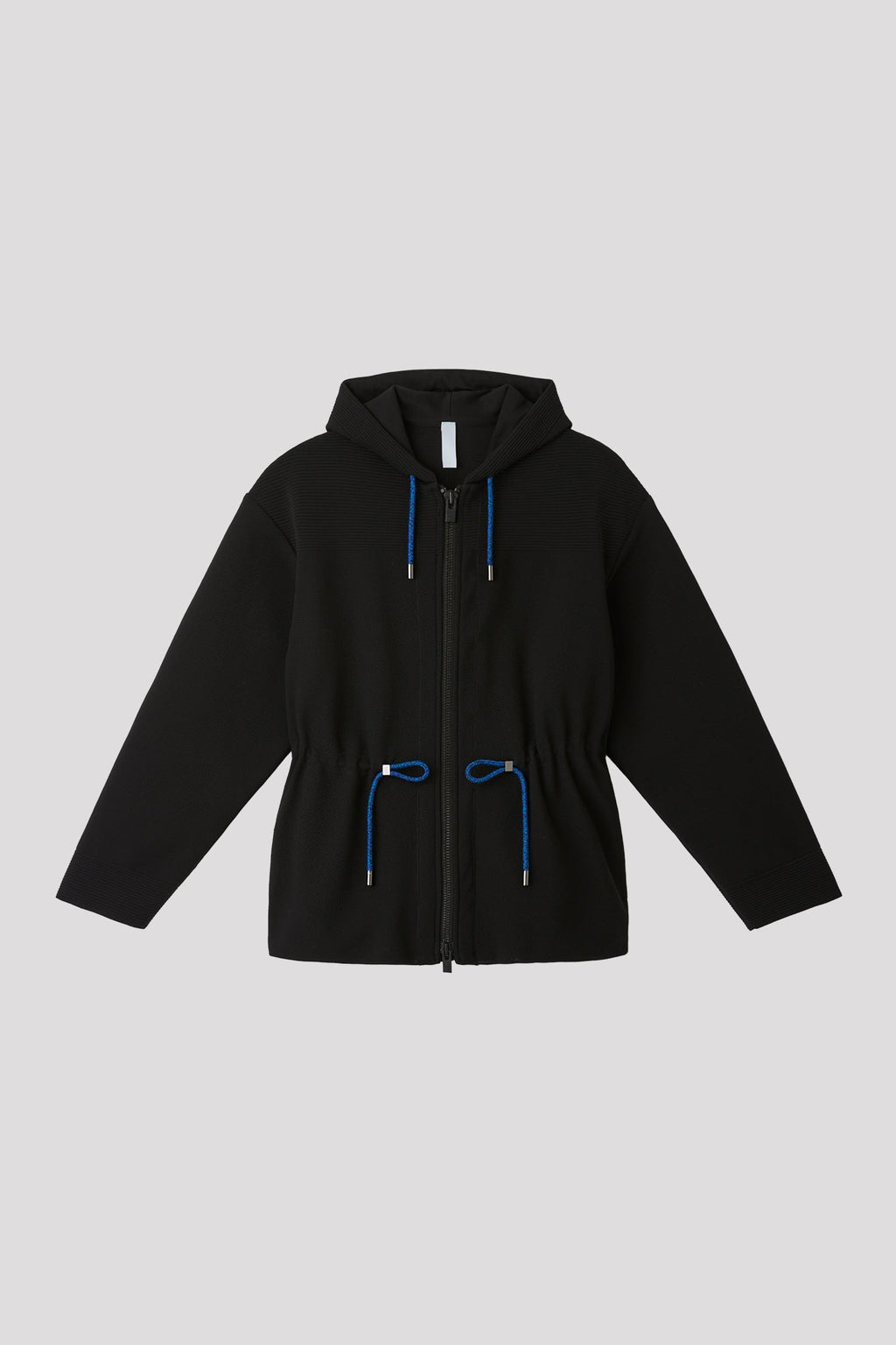 MESH HOODIE JACKET - BLACK-BLUE MULTI