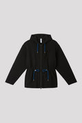 MESH HOODIE JACKET - BLACK-BLUE MULTI