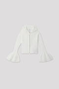 HYPHA LUCENT HOODIE JACKET - WHITE