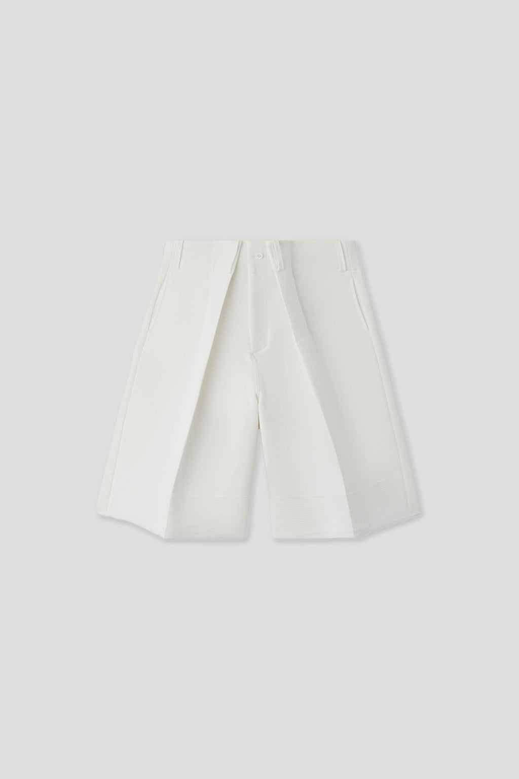 MILAN CREASE HALF PANTS - WHITE