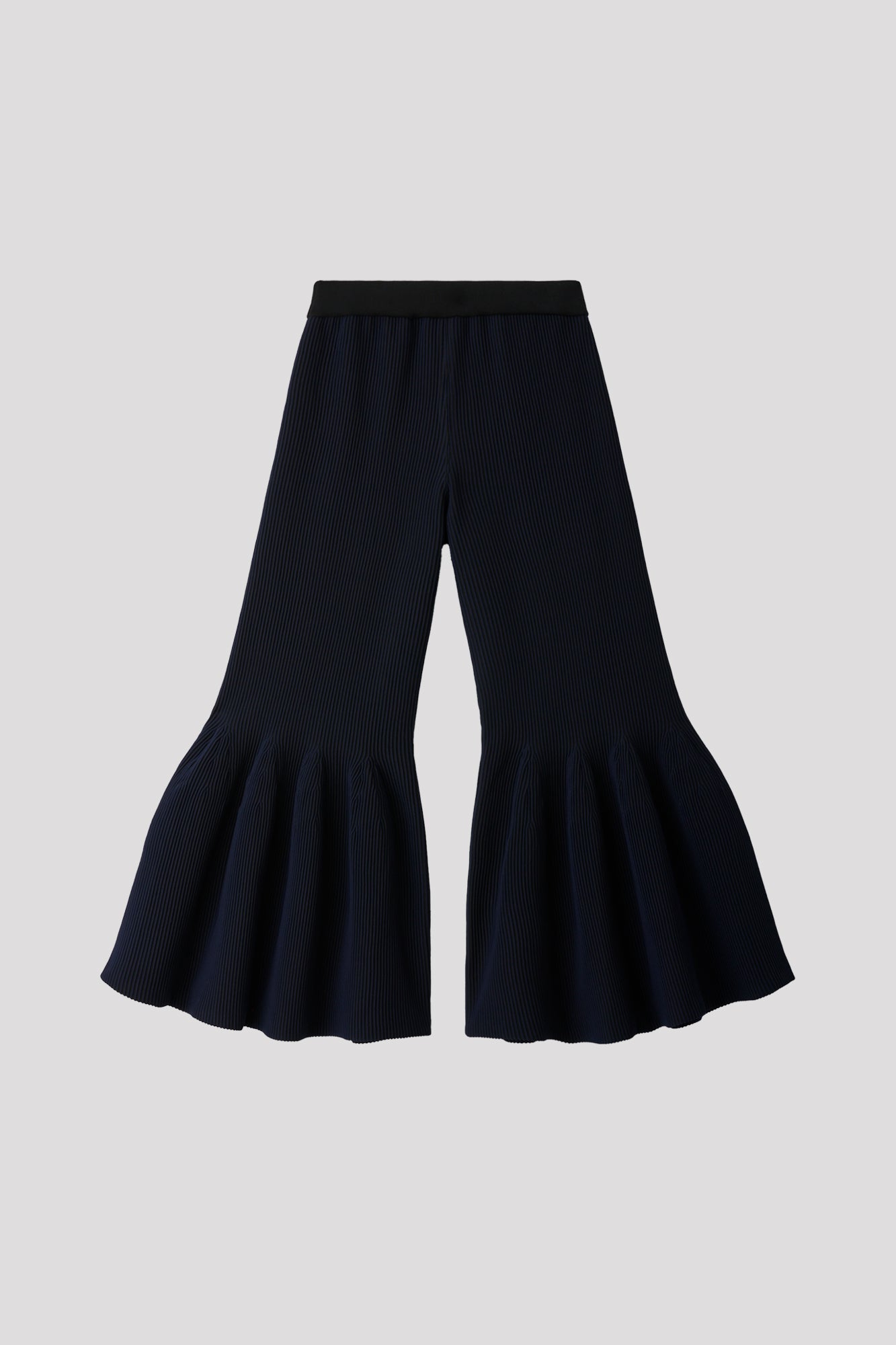HYPHA BELL BOTTOM PANTS - NAVY-BLACK