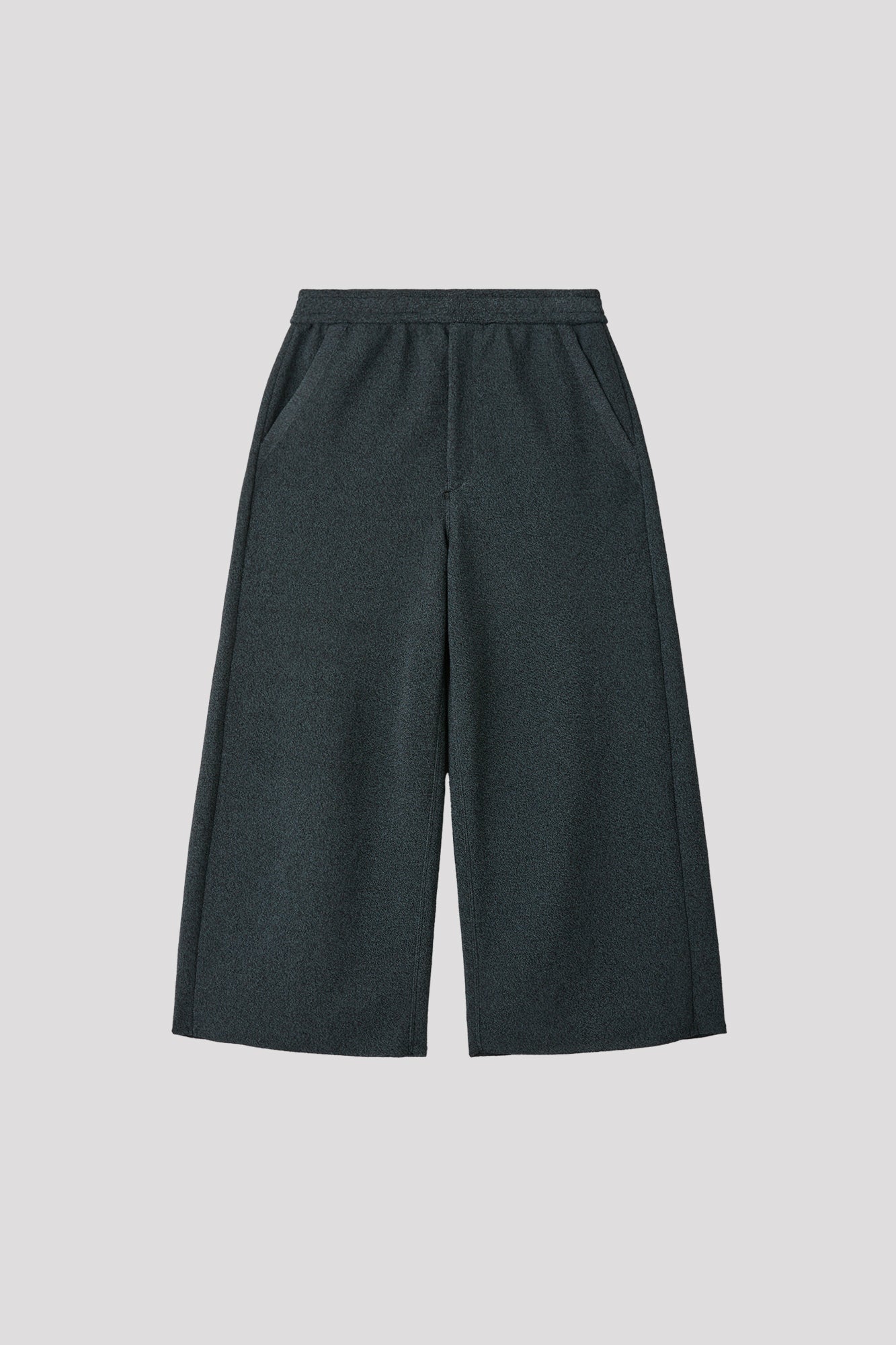 WASHI WIDE PANTS - BLACK-OPALIN BLUE