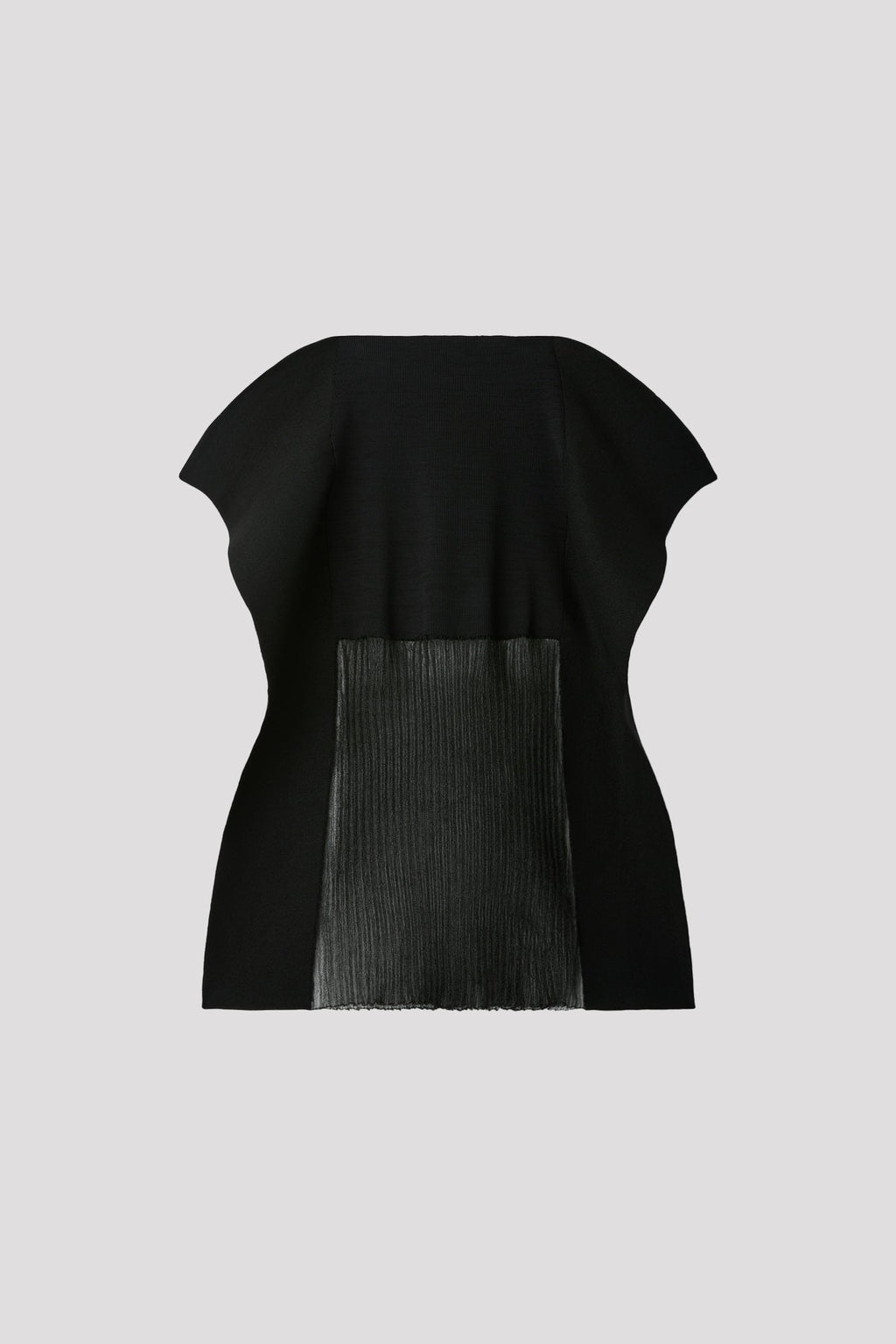 CREASE LUCENT SKIRT - BLACK