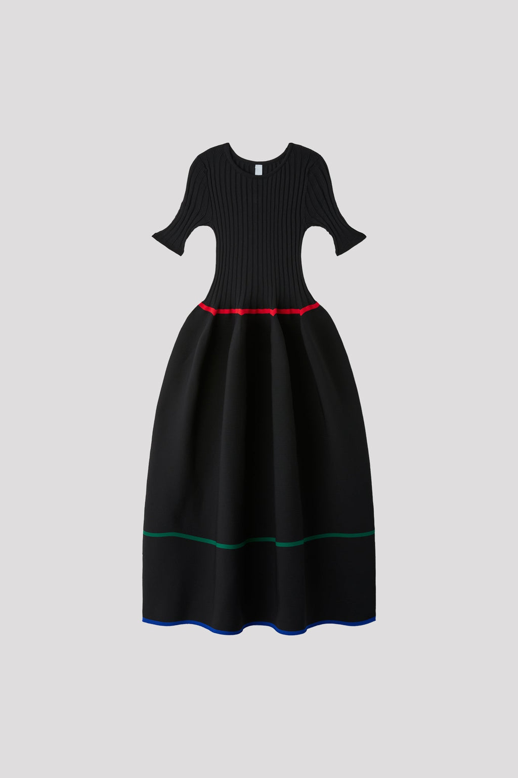 POTTERY SHORT SLEEVE DRESS - BLACK MULTI 10