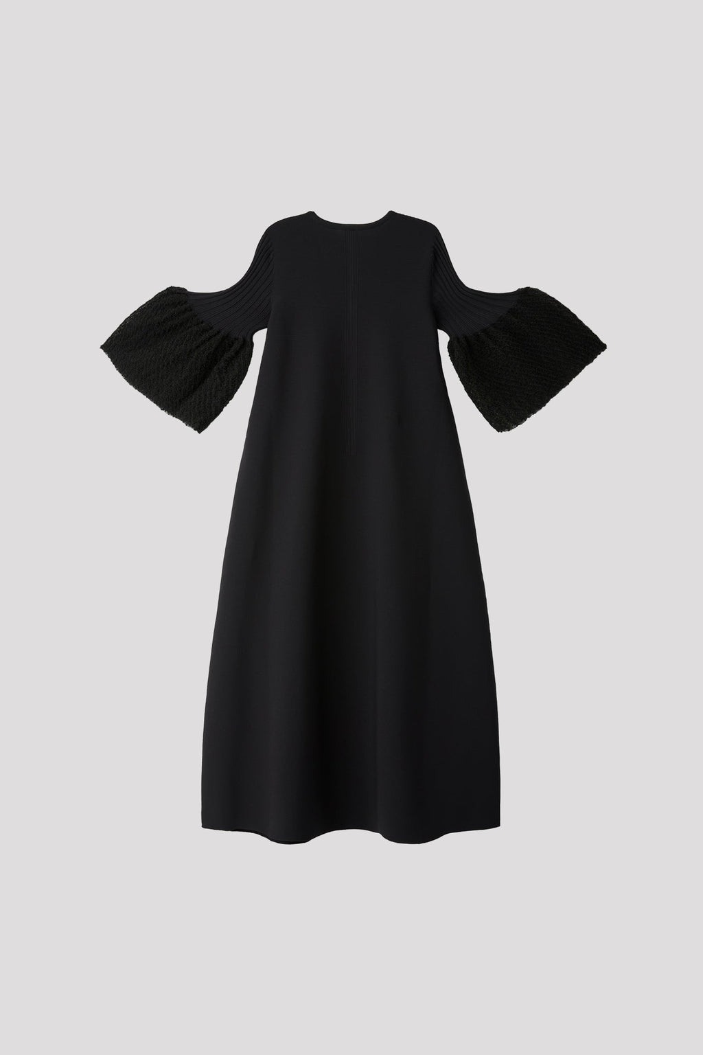 POTTERY ORNAMENT SHORT BELL SLEEVE FLARE DRESS