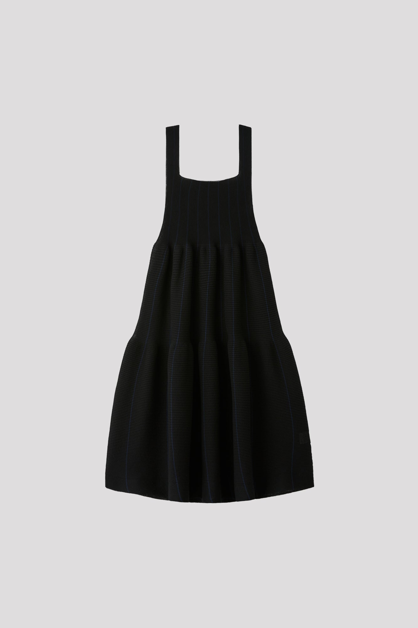 TC CASCADES SLEEVELESS MINI DRESS - BLACK-NAVY