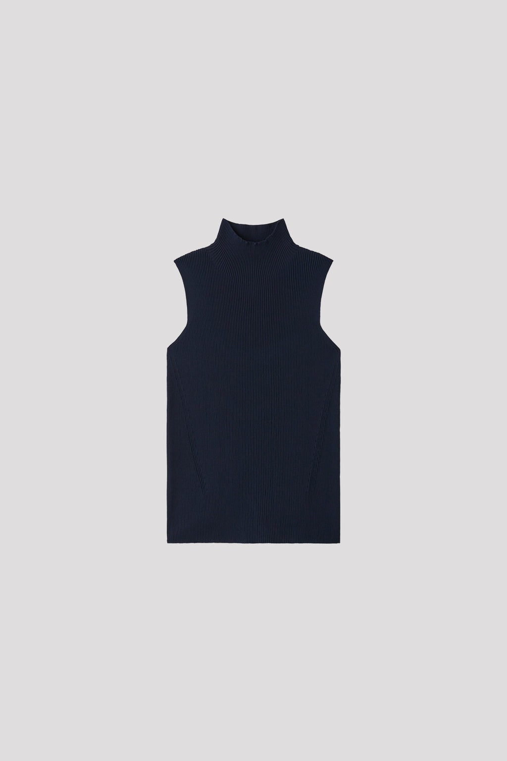 PORTRAIT SLEEVELESS TOP - NAVY