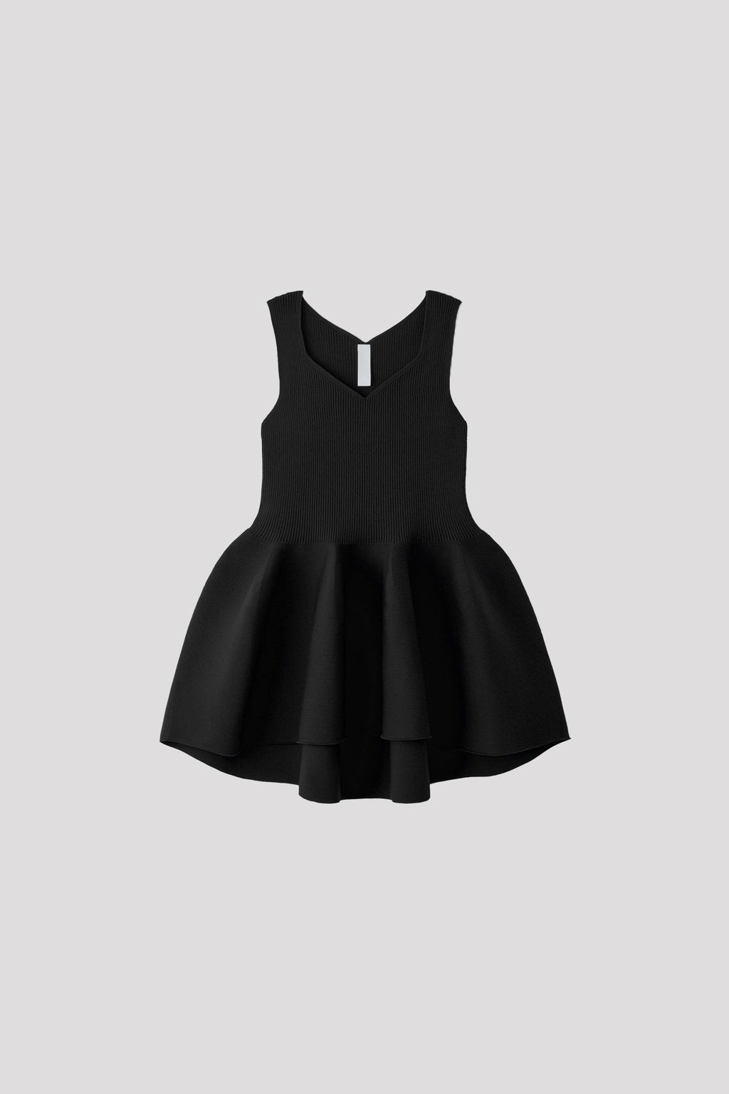 POTTERY SLEEVELESS TOP - BLACK
