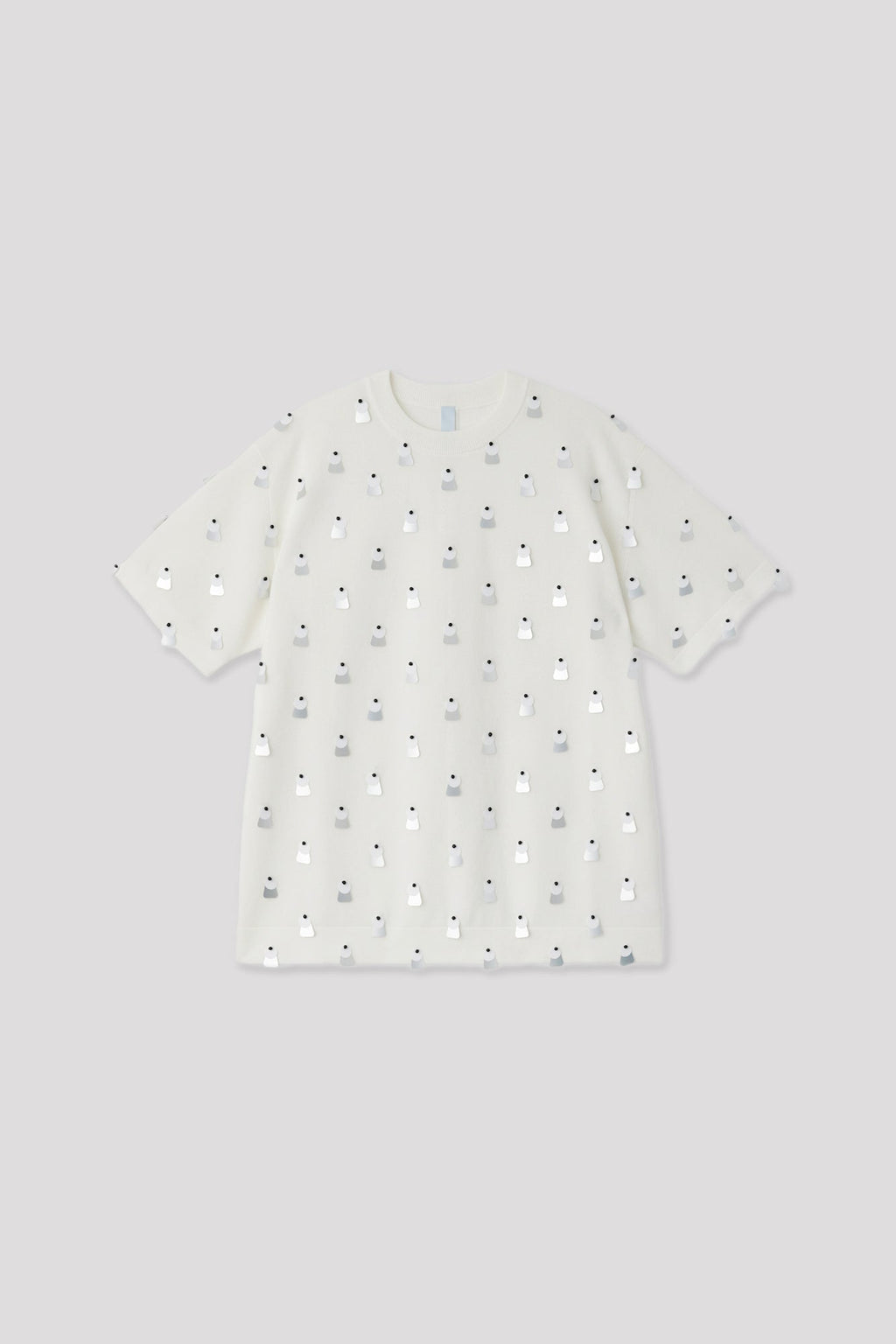 TC HIGH GAUGE ENCHANT SHORT SLEEVE TEE SHIRT - WHITE