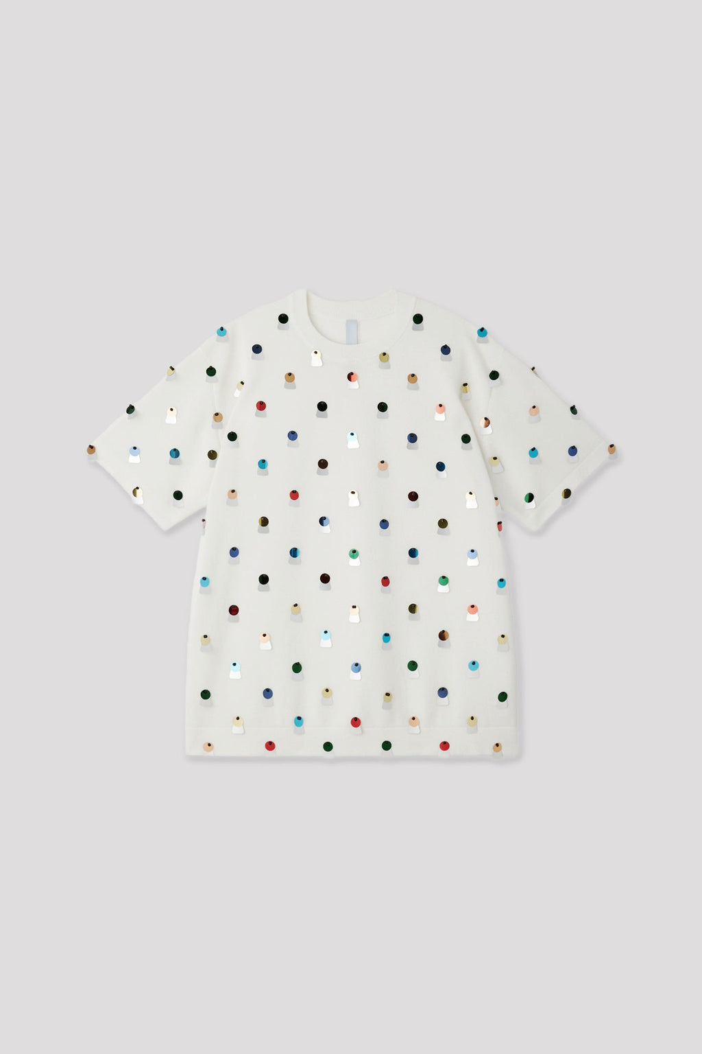 TC HIGH GAUGE ENCHANT SHORT SLEEVE TEE SHIRT - WHITE MULTI 8
