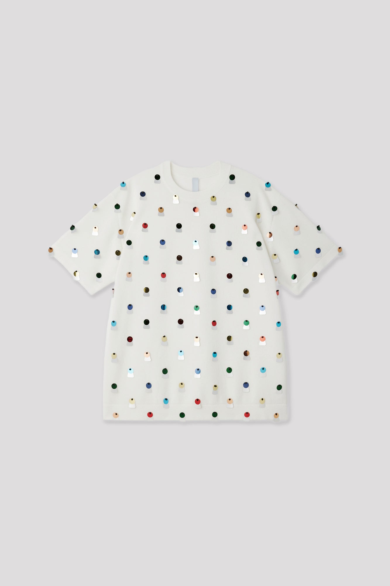 TC HIGH GAUGE ENCHANT SHORT SLEEVE TEE SHIRT - WHITE MULTI 8