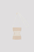 STRATA GLITTER SACOCHE BAG - WHITE-GOLD