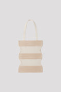 STRATA GLITTER TOTE BAG - WHITE-GOLD