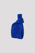 MOHAIR NOTCHED RIB BAG - BLUE