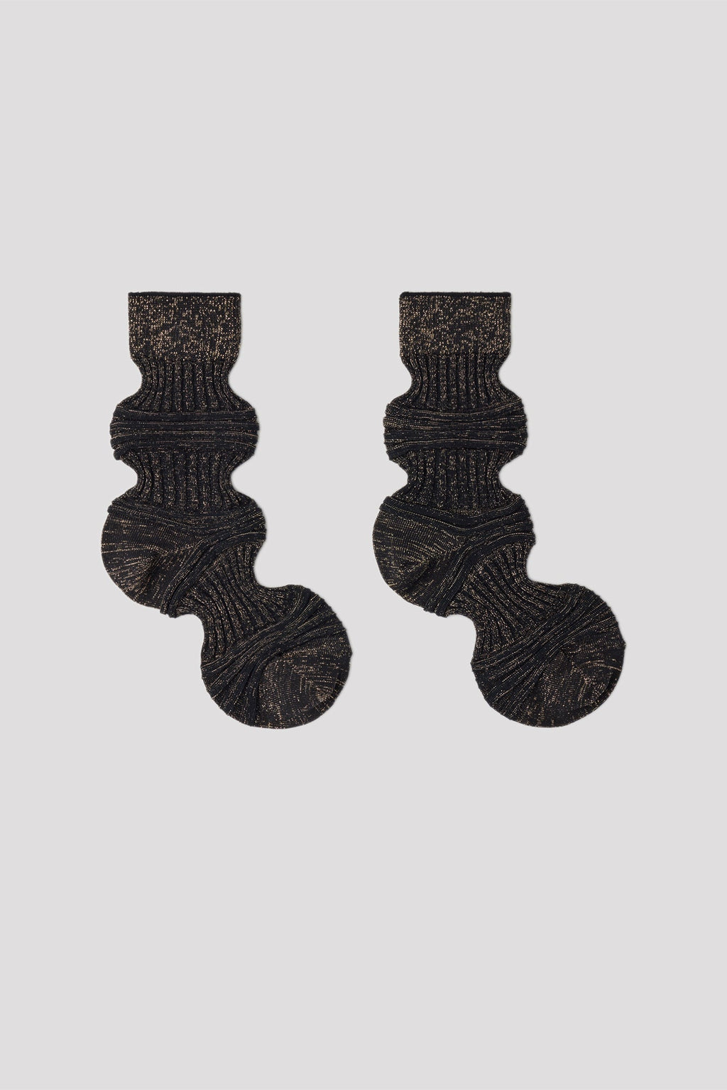 GARTER RIB GLITTER SOCKS