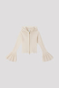 HYPHA LUCENT GLITTER HOODIE JACKET - PEARL-GOLD