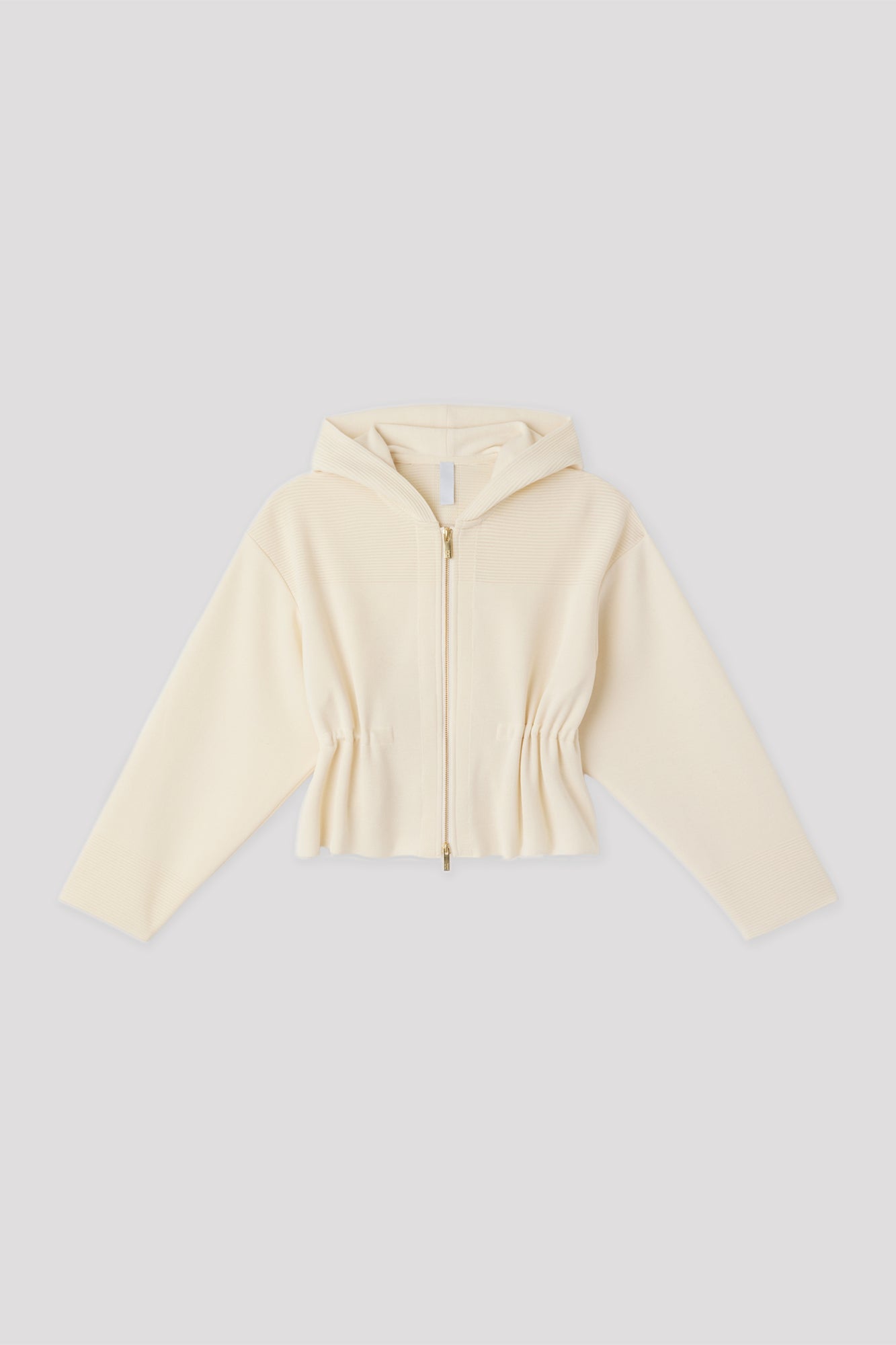 TW MILAN CROPPED HOODIE JACKET - PEARL