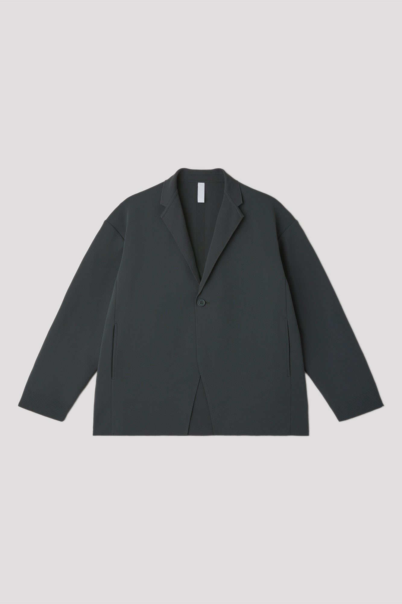 MILAN BOXY TAILORED JACKET - SMOKEY BLACK