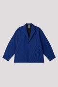 HYPHA TAILORED COCOON JACKET - BLUE MULTI