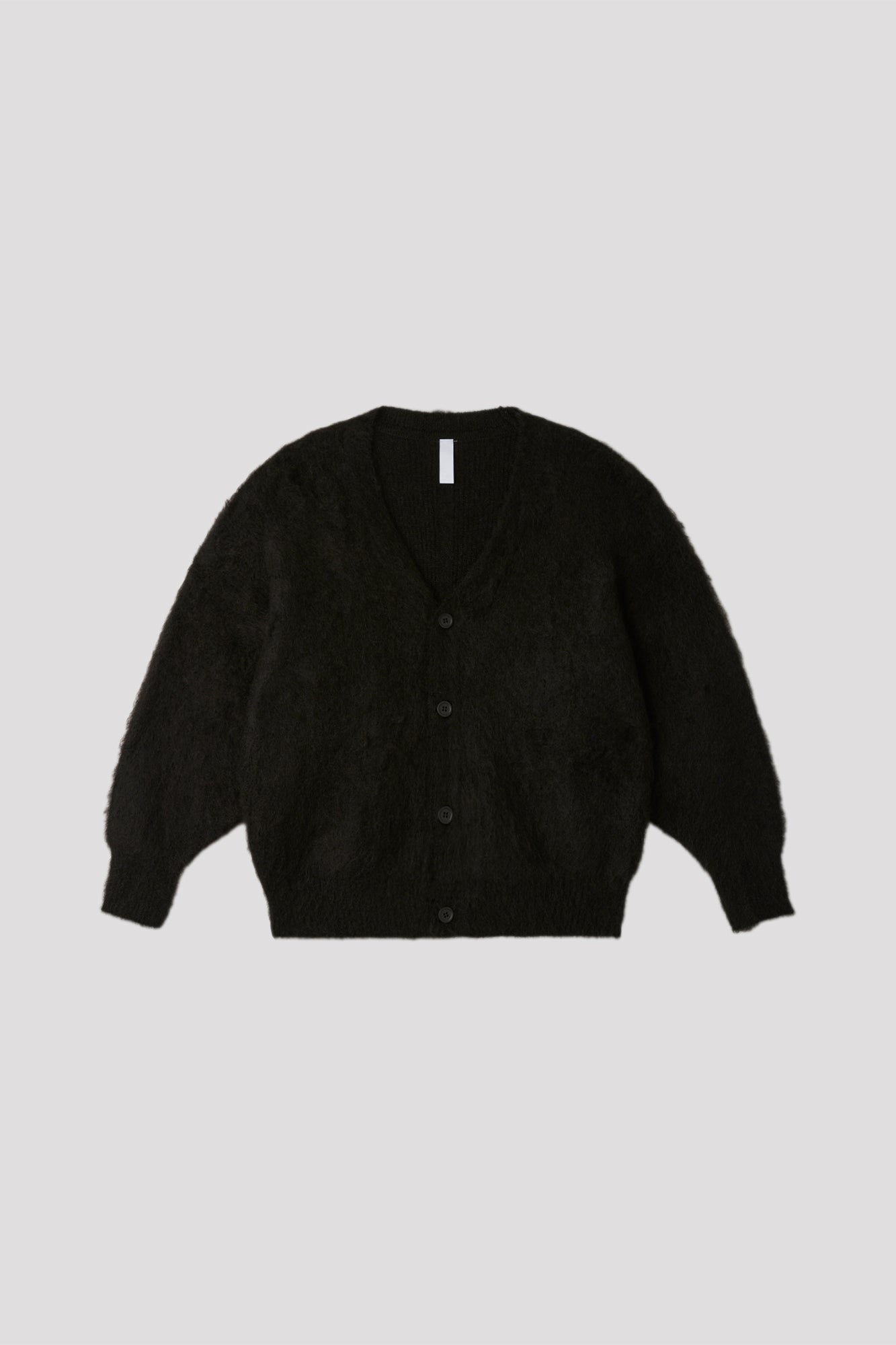MOHAIR CARDIGAN - BLACK