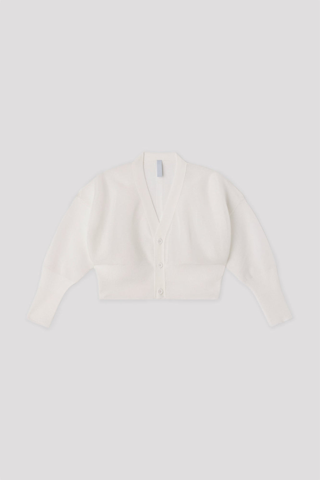 GARTER LUCENT CROPPED CARDIGAN - WHITE