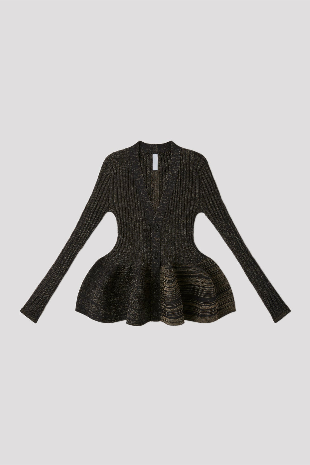 POTTERY GLITTER CARDIGAN - BLACK-GOLD