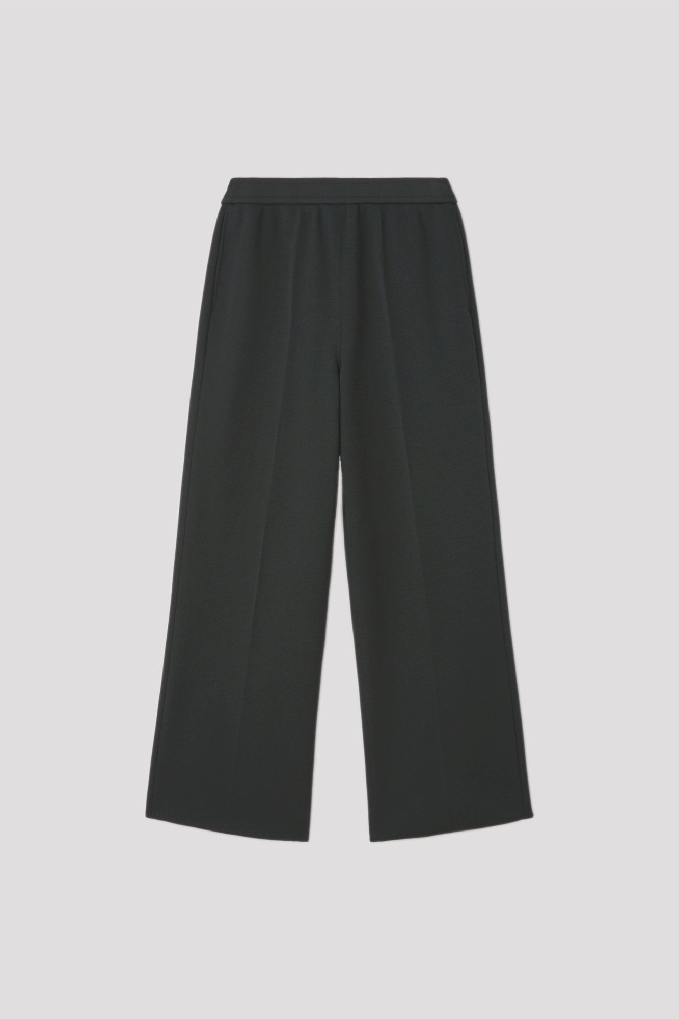 TW MILAN SEMI WIDE PANTS - SMOKEY BLACK