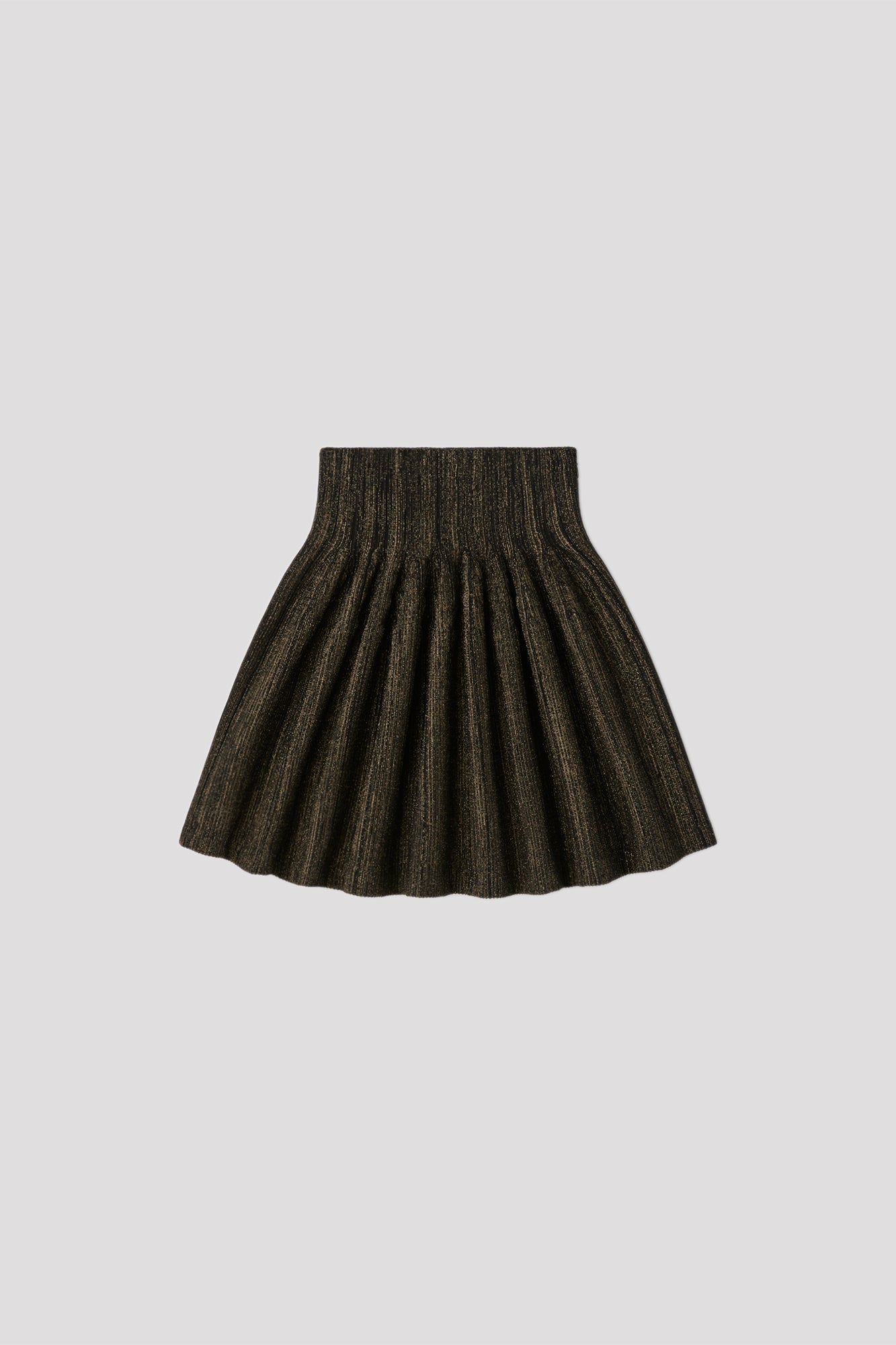 HYPHA MINI SKIRT - BLACK-GOLD