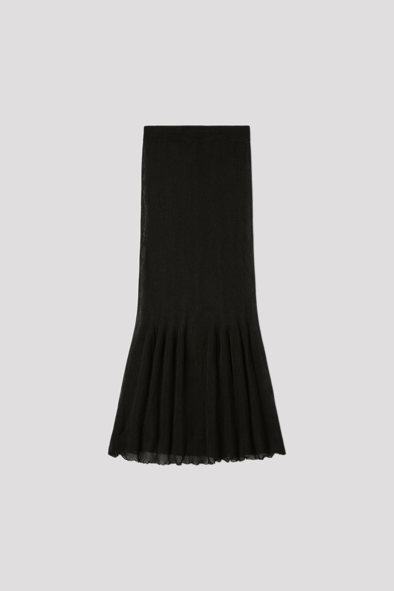 HYPHA LUCENT GLITTER MERMAID SKIRT - BLACK-BLACK