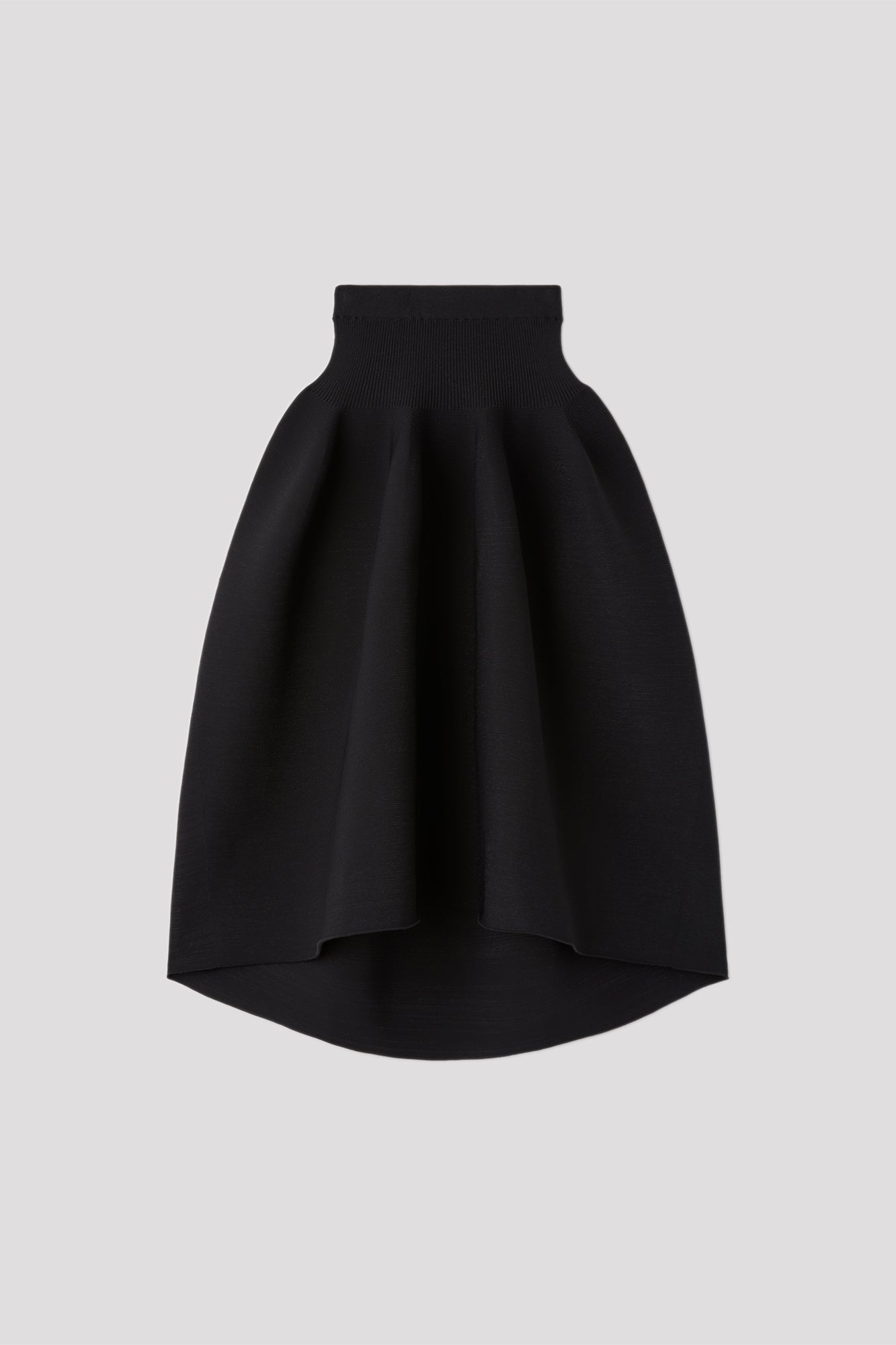 POTTERY GLITTER ROUNDED HEM SKIRT - BLACK-BLACK