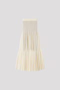 WOOL CASCADES GLITTER SKIRT - PEARL-GOLD