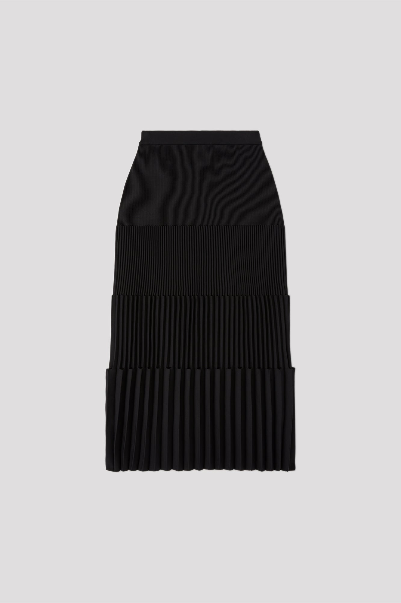 ACCORDION SKIRT - BLACK