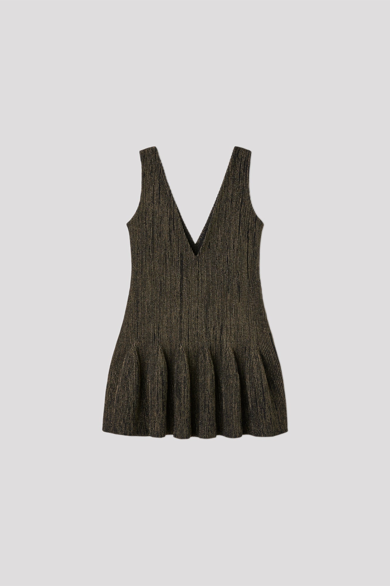 HYPHA V-NECK SLEEVELESS DRESS