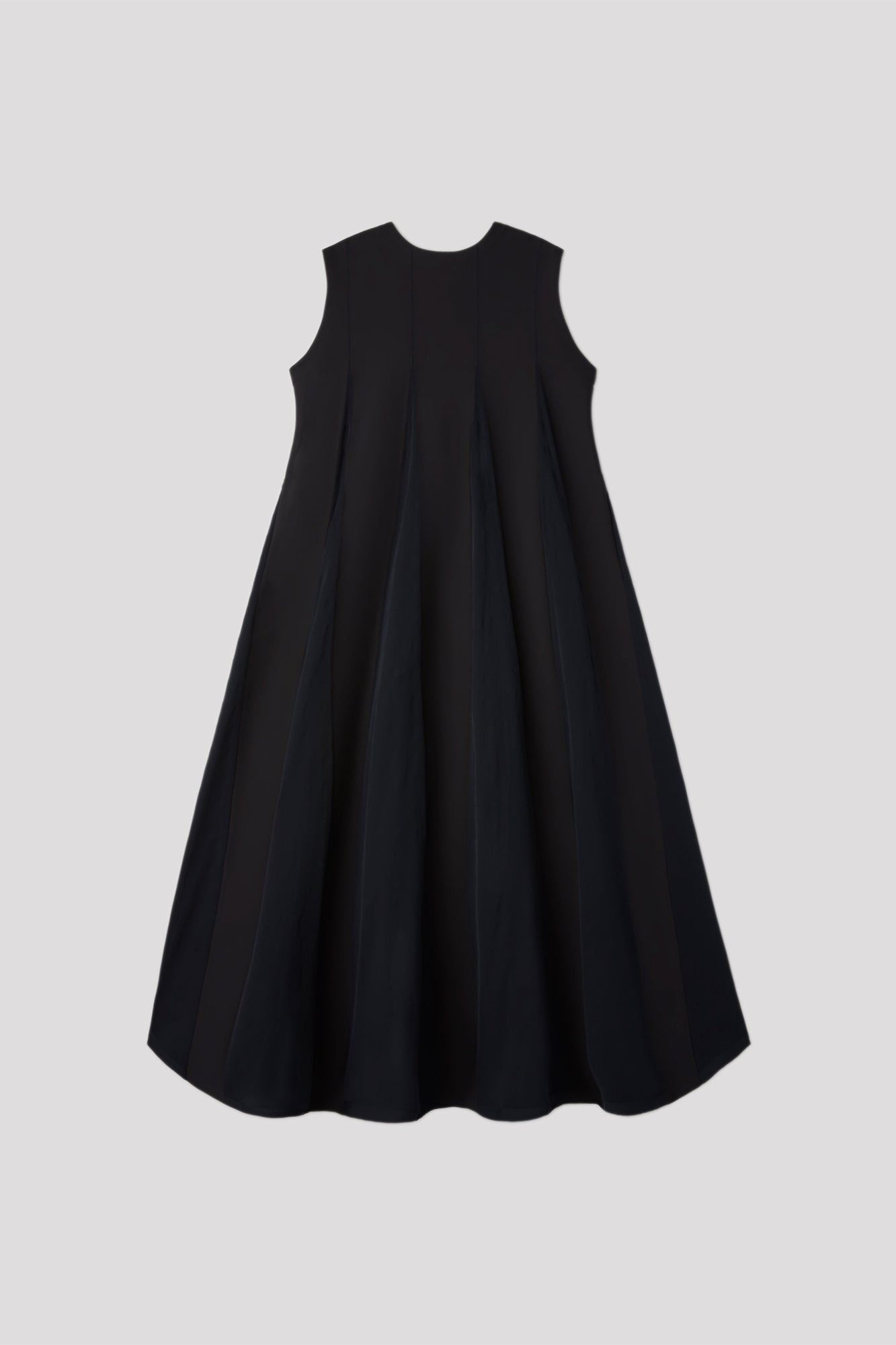 CONIC SLEEVELESS DRESS - BLACK MULTI 13