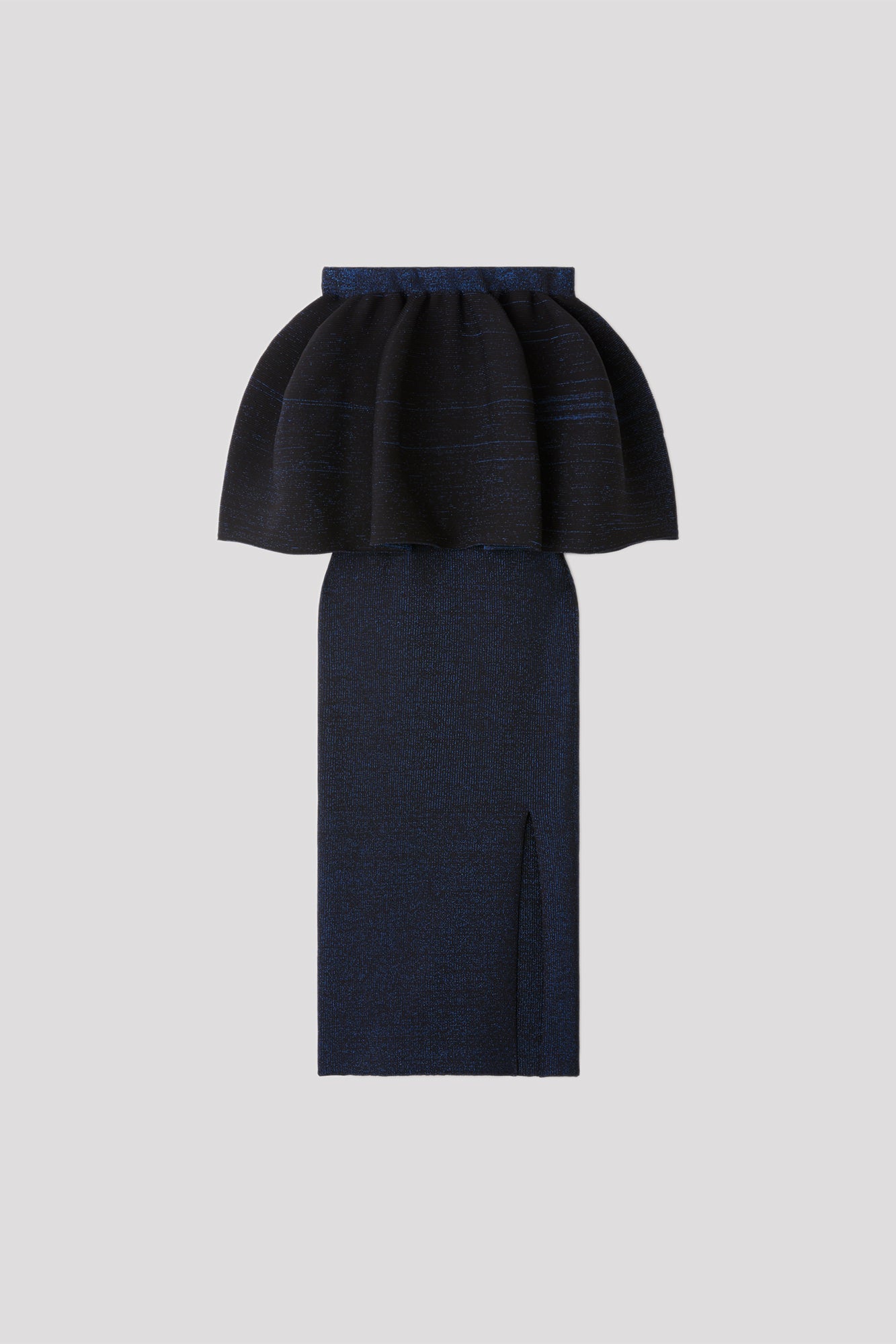 POTTERY GLITTER LAYERED DRESS - BLACK-BLUE