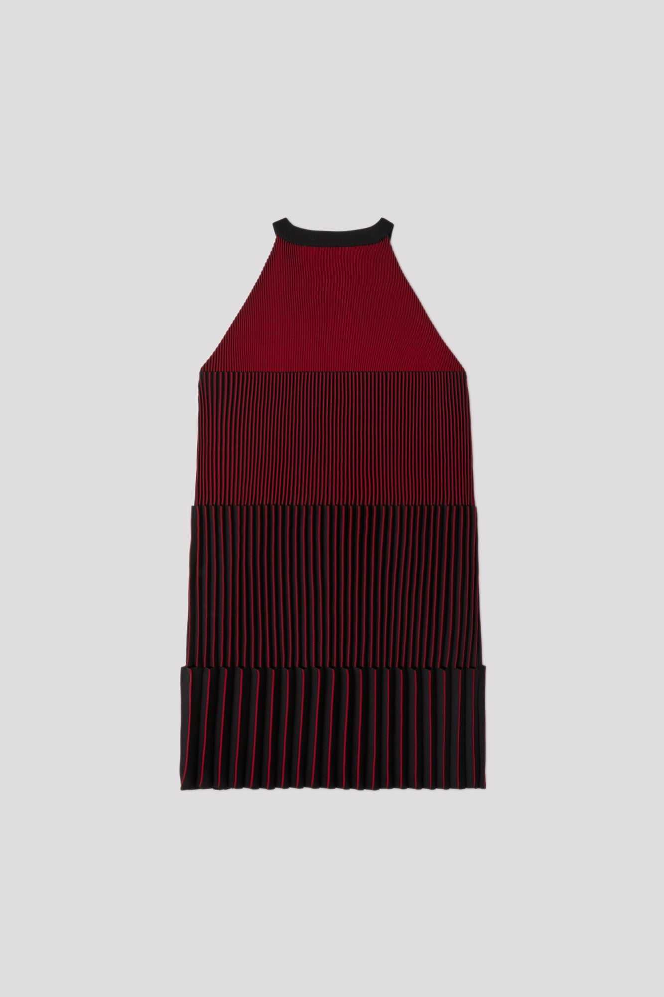 ACCORDION SLEEVELESS MINI DRESS