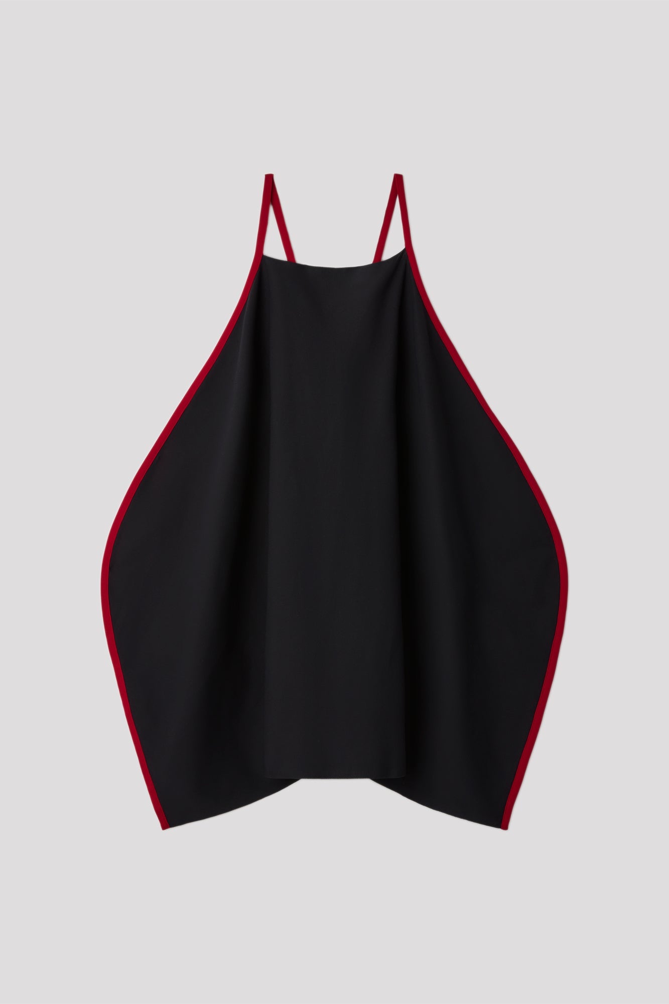 SOFT MILAN APRON ROUND DRESS - BLACK MULTI