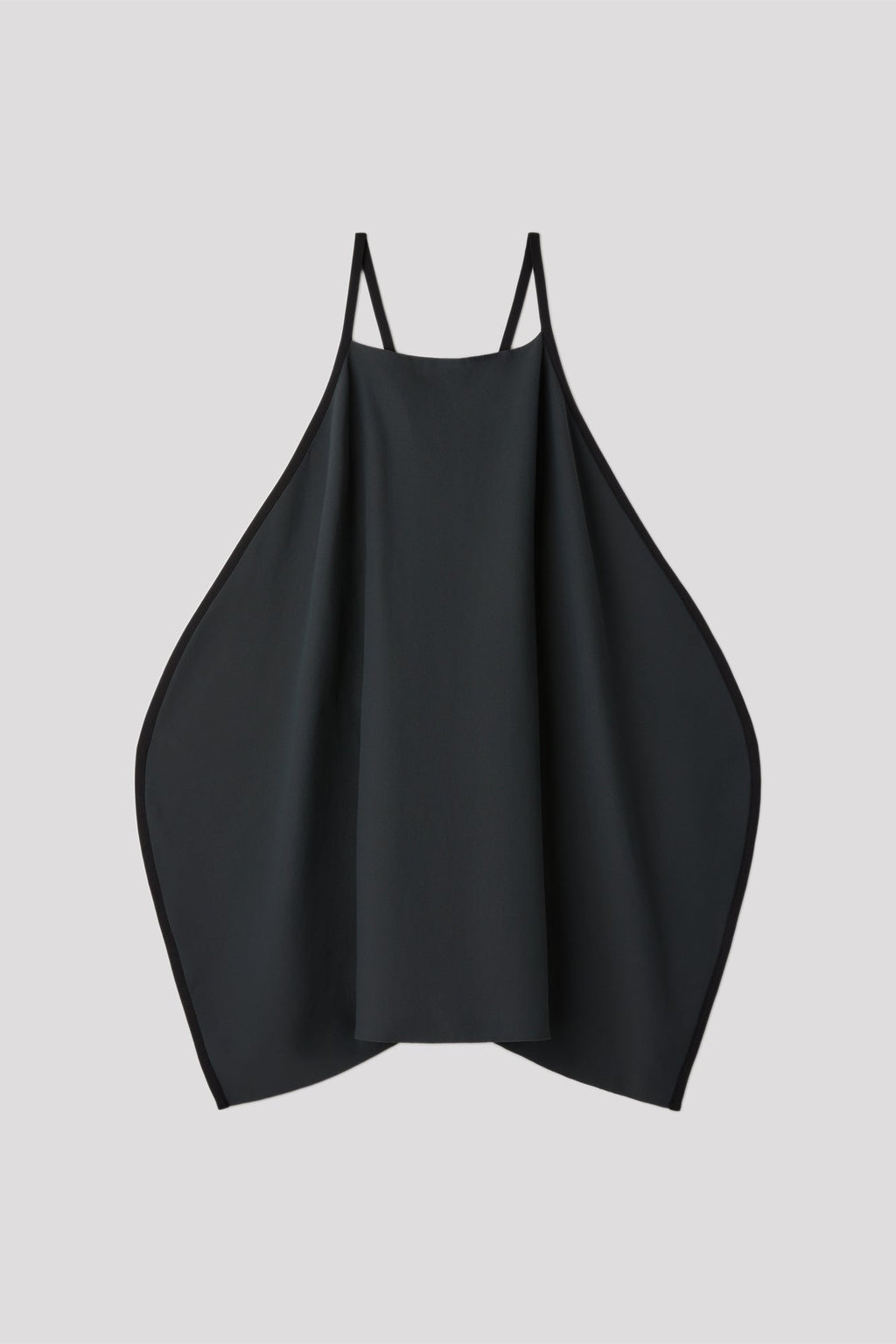 SOFT MILAN APRON ROUND DRESS - SMOKEY BLACK MULTI