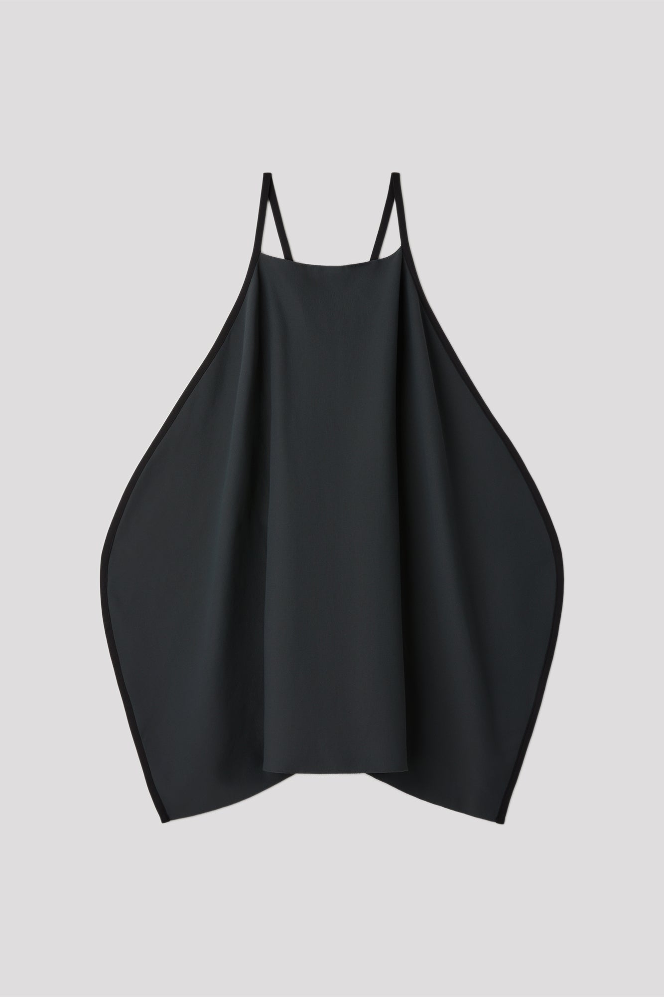 SOFT MILAN APRON ROUND DRESS - SMOKEY BLACK MULTI