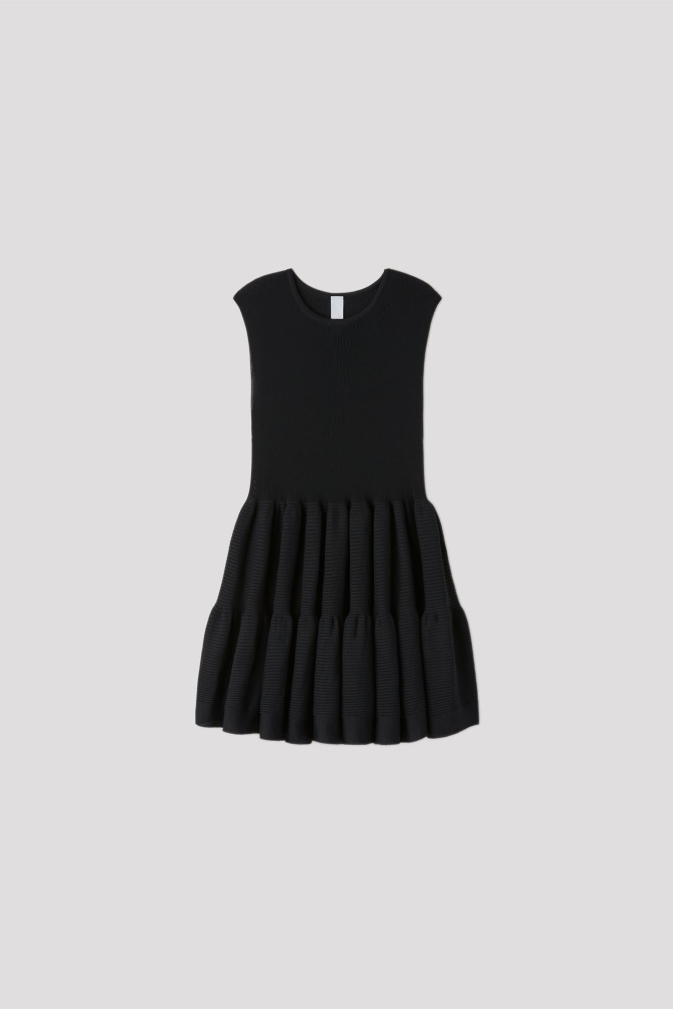 CASCADES SLEEVELESS TOP - BLACK