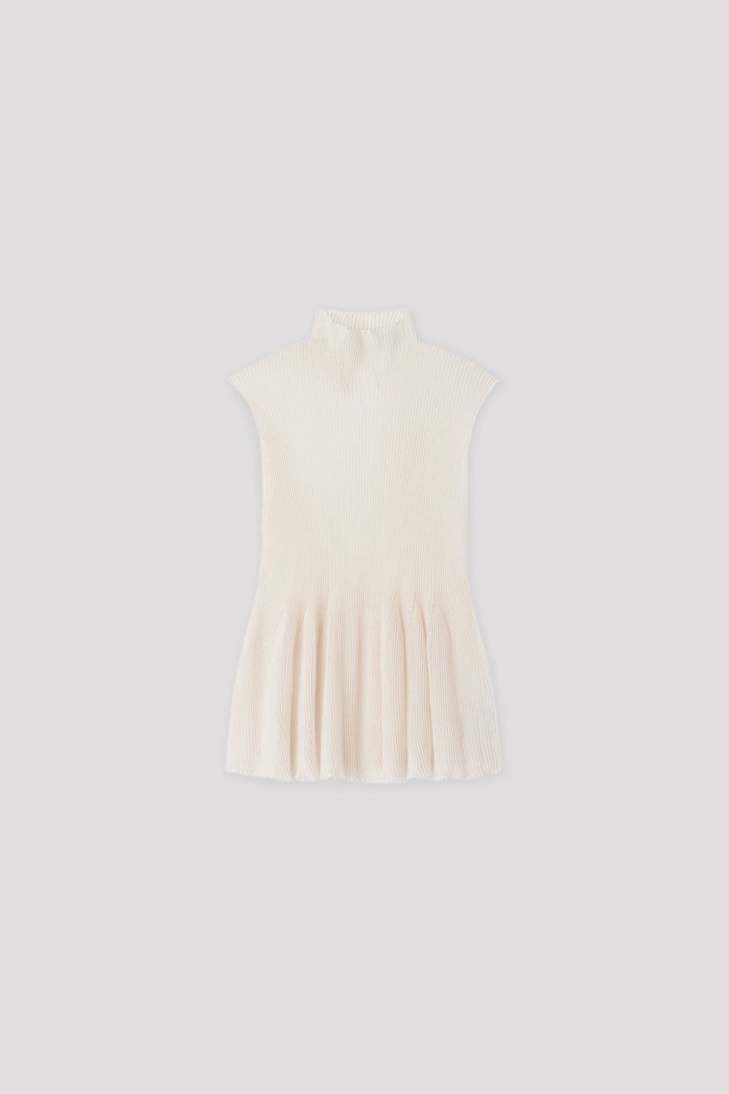 HYPHA LUCENT GLITTER SLEEVELESS TOP - PEARL-GOLD