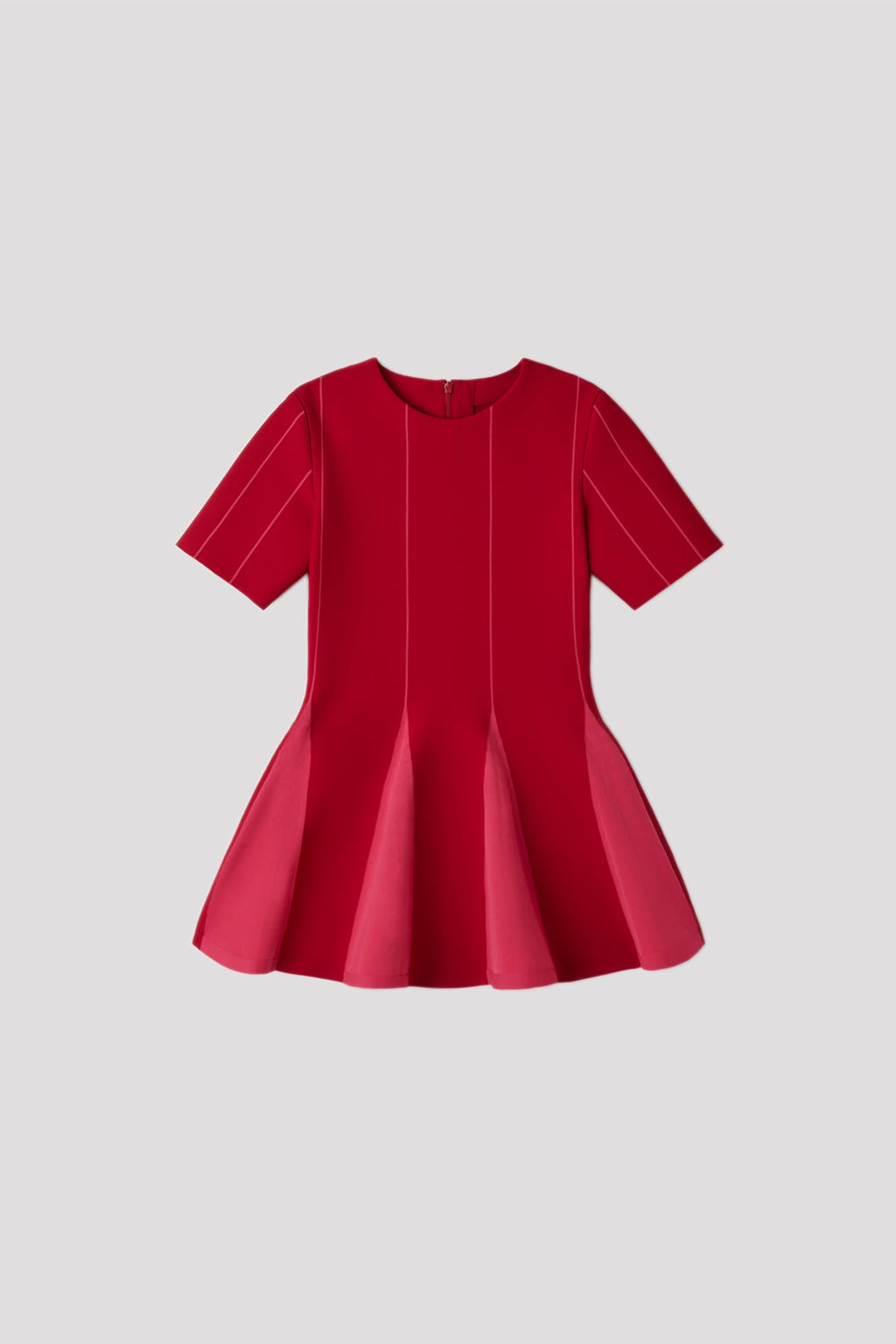 CONIC SHORT SLEEVE TOP - MAROON RED MULTI 2