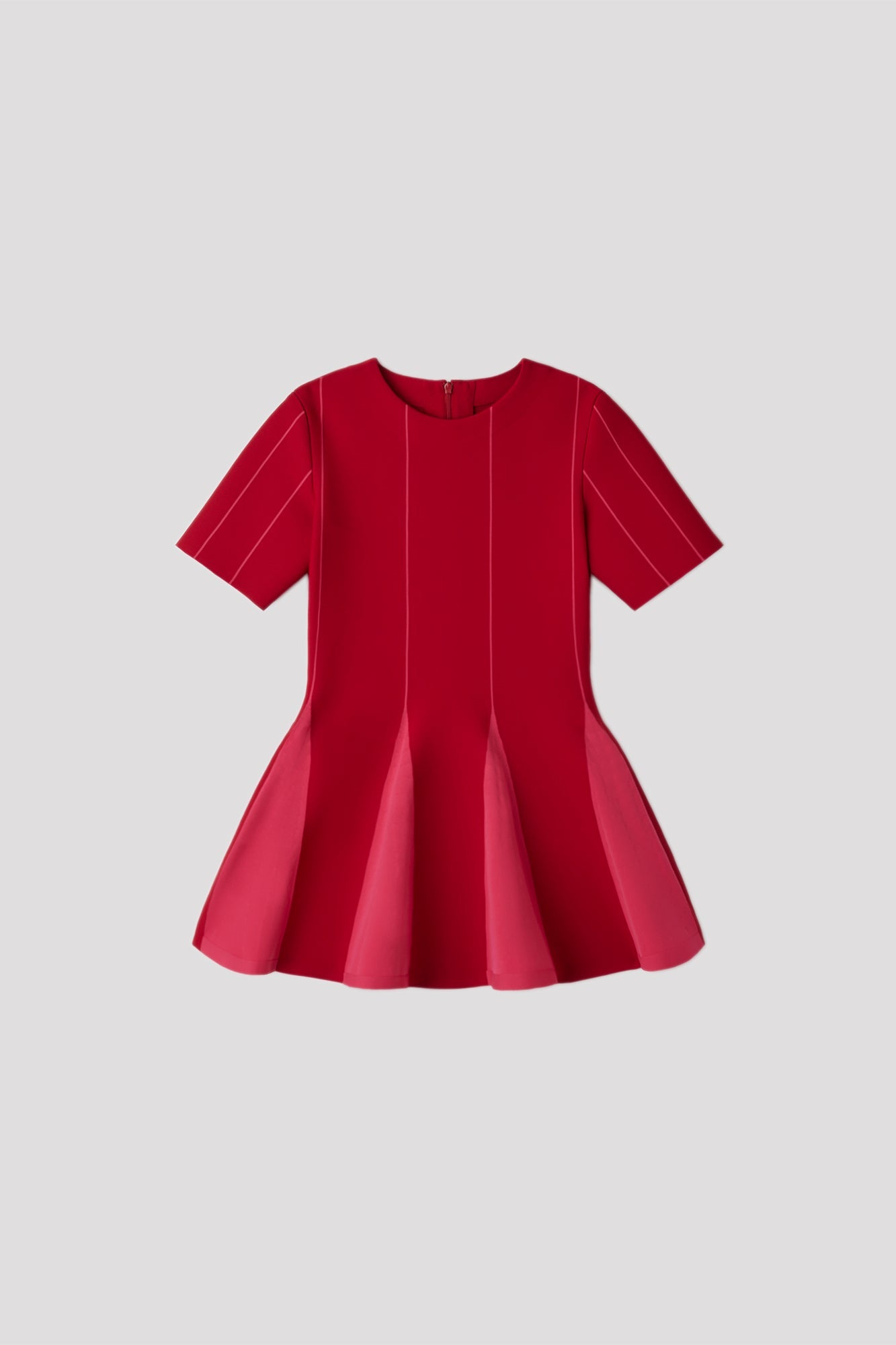 CONIC SHORT SLEEVE TOP - MAROON RED MULTI 2