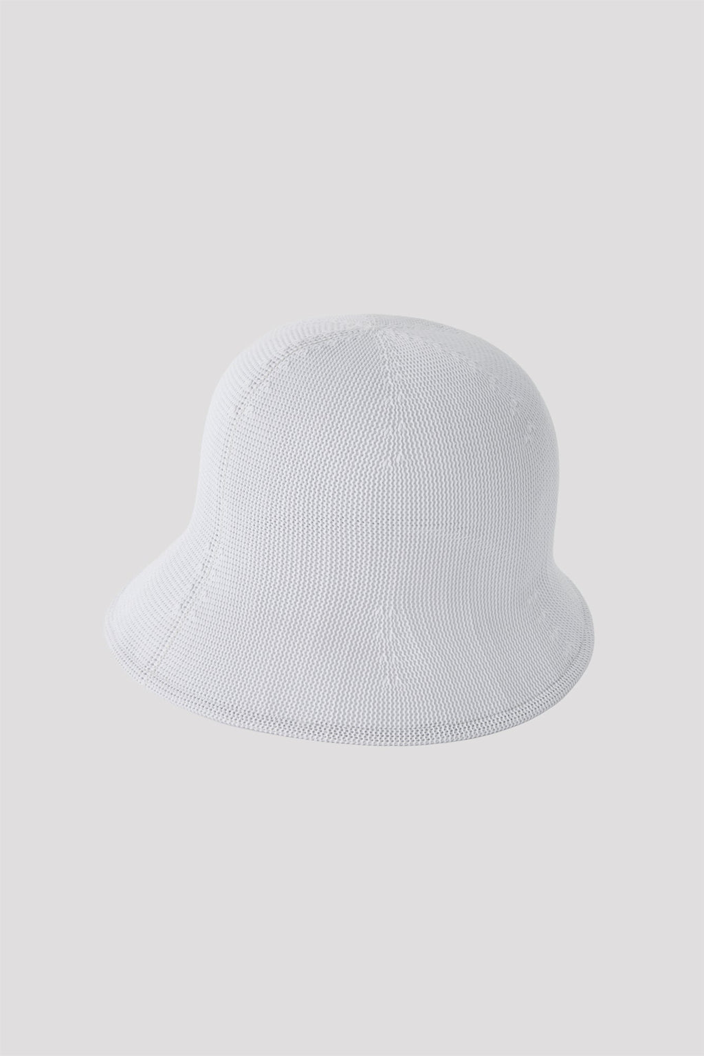 MESH KNIT ASYMMETRIC HAT - HAZE GRAY