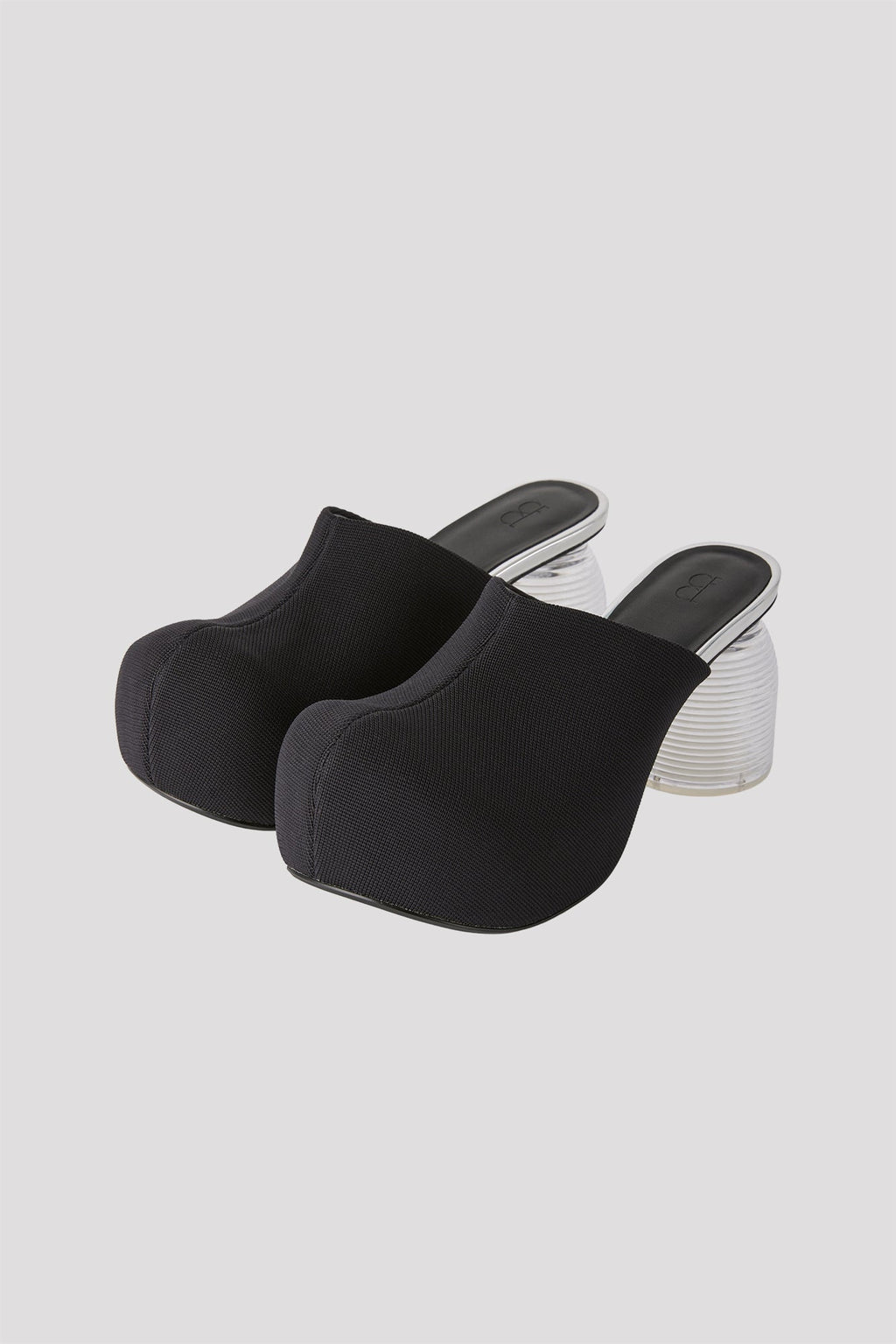 KNIT SABOT - BLACK