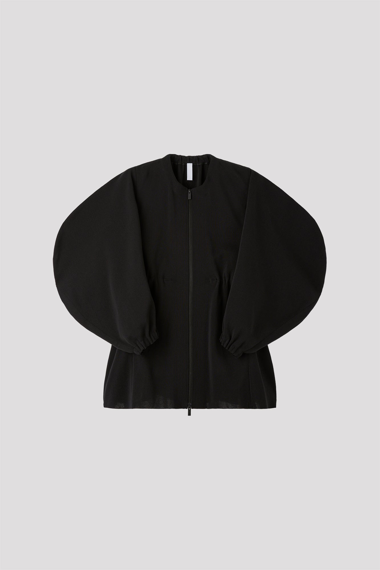 TC MILAN ZIP COAT - BLACK