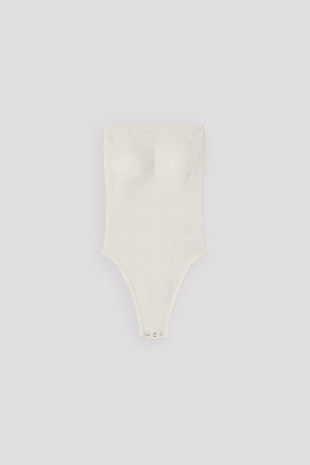 RIB GLITTER BODYSUIT - WHITE-OPAL
