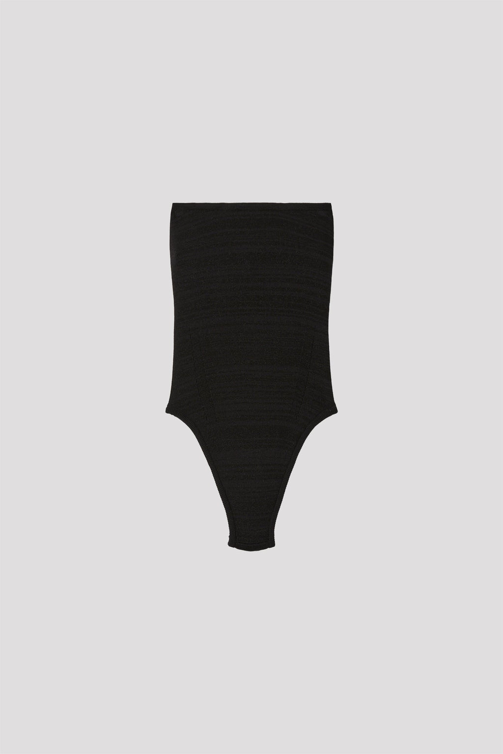 RIB GLITTER BODYSUIT - BLACK-BLACK