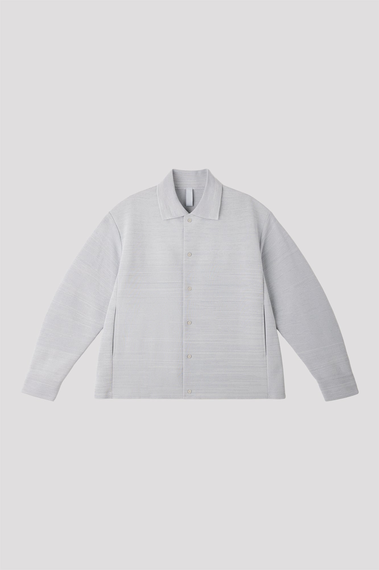 MILAN SHIRT COLLAR BLOUSON - LIGHT GRAY