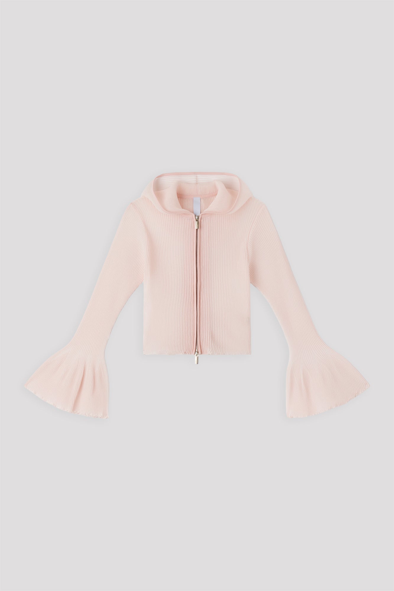 HYPHA LUCENT GLITTER HOODIE JACKET - EGGSHELL PINK-OPAL